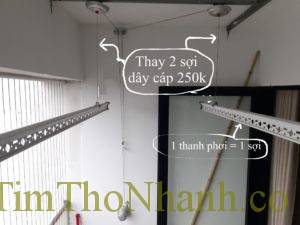 DV Sửa Giàn Phơi Giá Hợp Lý 250k/4 đầu dây của 2 thanh DV Sửa Giàn Phơi Giá Hợp Lý 250k/4 đầu dây của 2 thanh